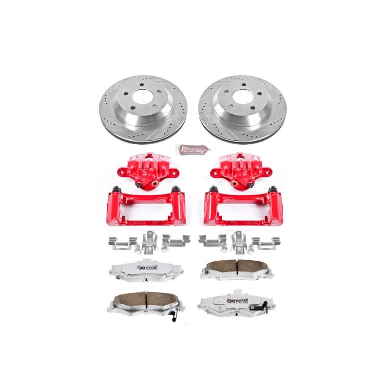 PSB Z26 Street Kit w/Cals - Power Stop 98-02 Chevrolet Camaro Rear Z26 Street Warrior Brake Kit w/Calipers