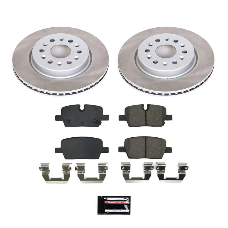 PSB Semi-Coated Rotor Kits - Power Stop 21-22 GMC Acadia Rear Semi-Coated Rotor Kit