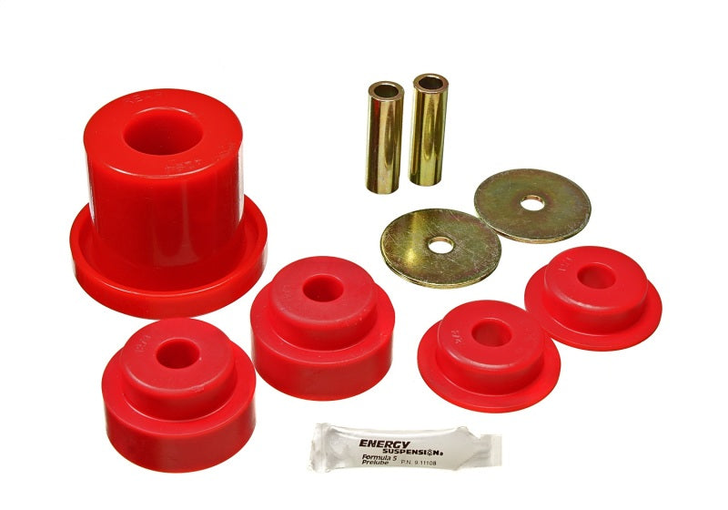 ES Diff Bushings - Red - Energy Suspension 02-09 350Z / 03-07 Infiniti G35 Red Rear Differential Bushing