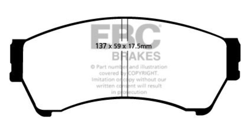 EBC Greenstuff Brake Pad Sets - EBC 06-07 Mazda 6 2.3 Greenstuff Front Brake Pads