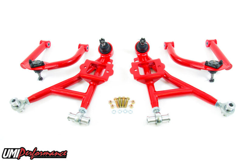 UMI Control Arm Kits - UMI Performance 93-02 GM F-Body Front A-Arm Kit Adjustable Lower Budget Drag