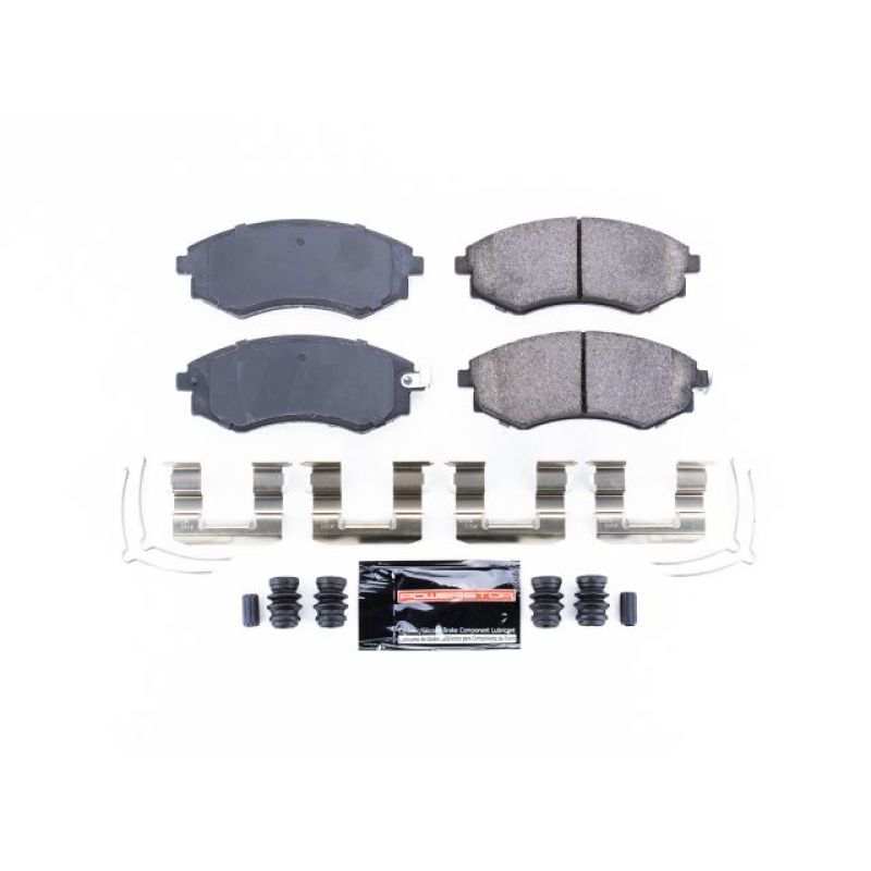 PSB Z23 Evolution Brake Pads - Power Stop 92-01 Hyundai Elantra Front Z23 Evolution Sport Brake Pads w/Hardware