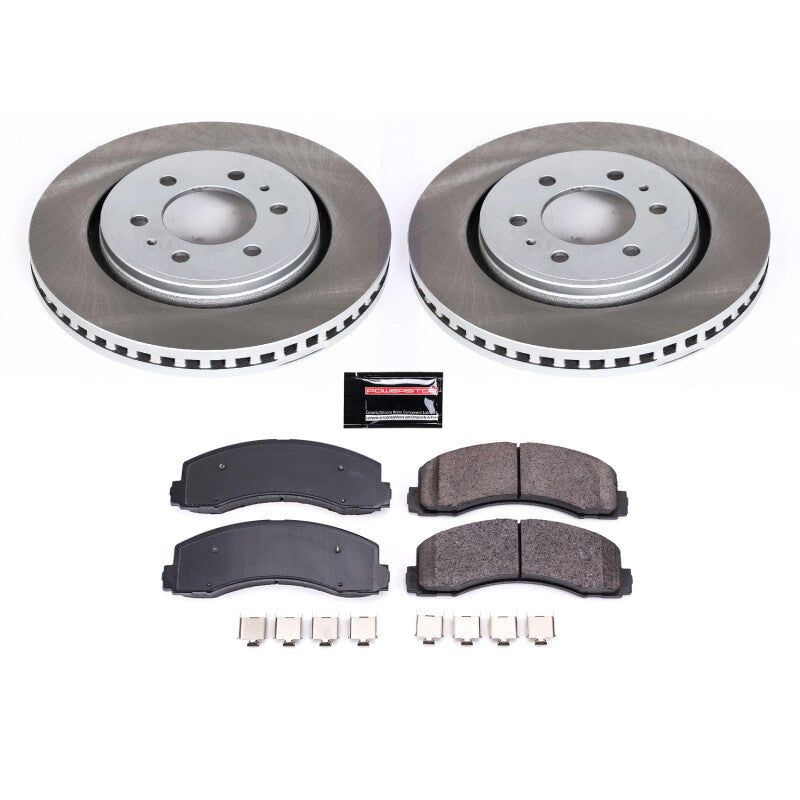 PSB Semi-Coated Rotor Kits - Power Stop 10-21 Lincoln Navigator Front Semi-Coated Rotor Kit