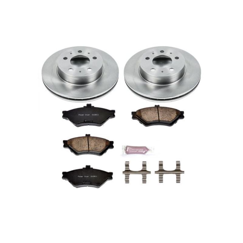 PSB Autospecialty Kit - Power Stop 95-97 Ford Crown Victoria Front Autospecialty Brake Kit