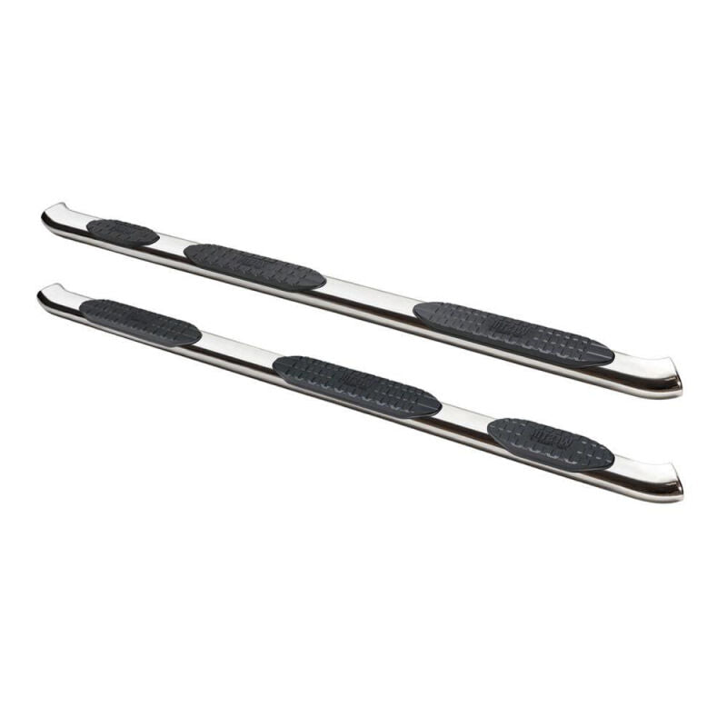WES Nerf Bars - PRO TRAXX 5 - Westin 2019 Chevrolet Silverado Crew Cab PRO TRAXX 5 W2W Oval Nerf Step Bars - Stainless Steel