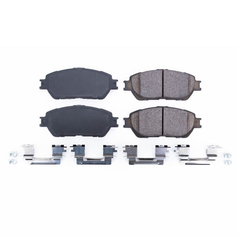 PSB Z17 Evolution Brake Pads - Power Stop 05-07 Toyota Avalon Front Z17 Evolution Ceramic Brake Pads w/Hardware