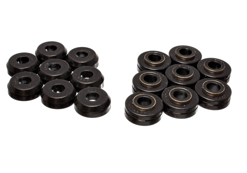 ES Body Mounts - Black - Energy Suspension Ford Bronco Body Mount Set - Black