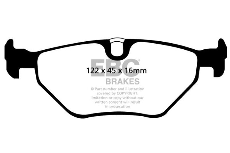 EBC Greenstuff Brake Pad Sets - EBC 01-03 BMW 525i 2.5 (E39) Greenstuff Rear Brake Pads