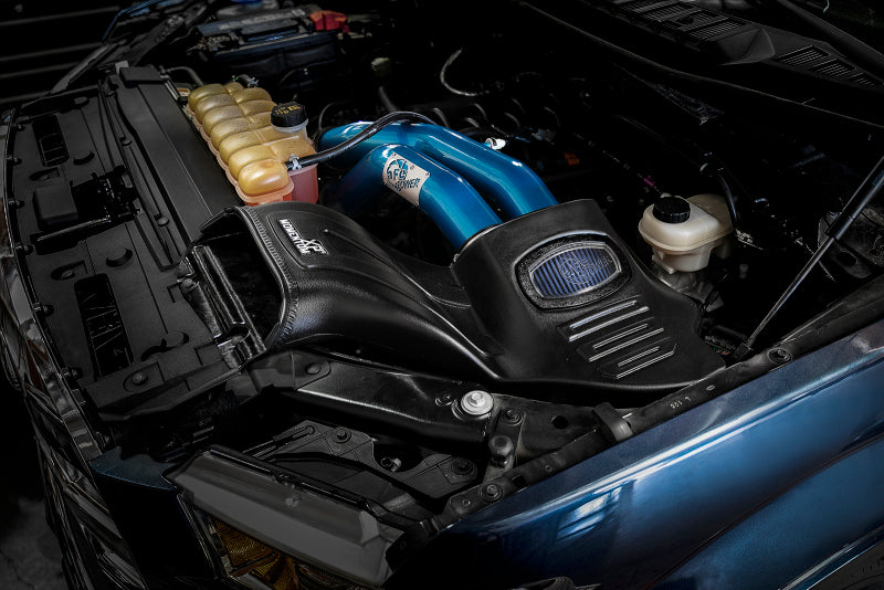 AFE Momentum XP Cold Air Intakes - aFe Momentum XP Cold Air Intake System w/ Pro 5R Media Blue 15-19 Ford F-150 V8-5.0L