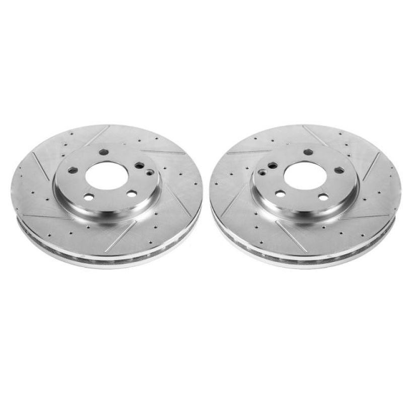 PSB Evolution Drill/Slot Rotor - Power Stop 04-05 Mercedes-Benz E320 Front Evolution Drilled & Slotted Rotors - Pair
