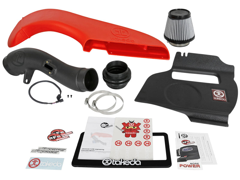 AFE Takeda Stage-2 Cold Air Intakes - aFe Takeda Stage-2 PRO DRY S Cold Air Intake System 15-18 Subaru WRX H4 2.0L (t)