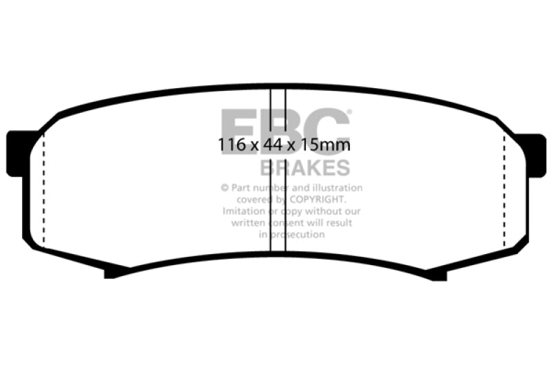 EBC Bluestuff Brake Pad Sets - EBC 2003+ Toyota 4Runner 4.0L Bluestuff Rear Brake Pads
