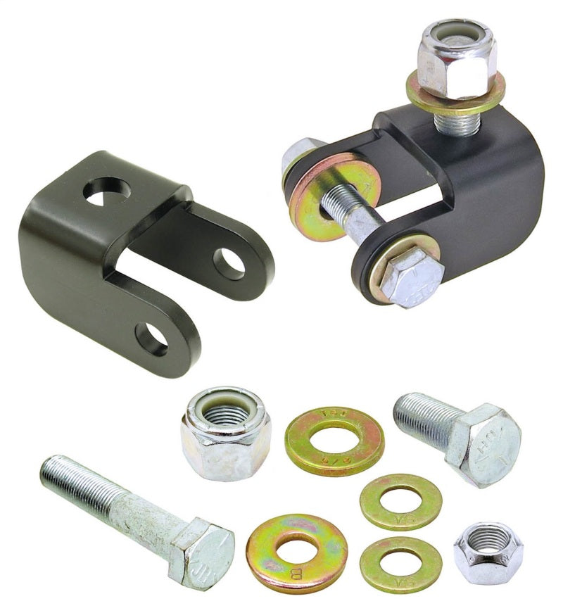 ROK Suspension Components - RockJock JK Shock Mount Relocation Kit Front Upper w/ Hardware Pair