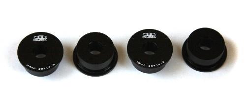 BX Steering Rack Bushings - BLOX Racing Honda S2000 Steering Rack Rigid Bushing Kit - Black