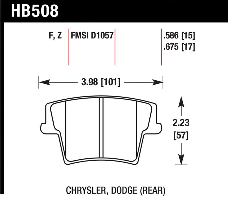 HAWK HPS Brake Pad Sets - Hawk HPS Street Brake Pads