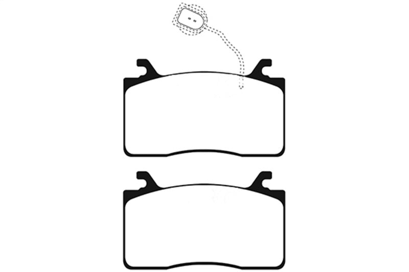 EBC Greenstuff Brake Pad Sets - EBC 2016+ Alfa Romeo Guilia 2.0T Greenstuff Front Brake Pads