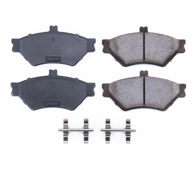 PSB Z17 Evolution Brake Pads - Power Stop 95-97 Ford Crown Victoria Front Z17 Evolution Ceramic Brake Pads w/Hardware