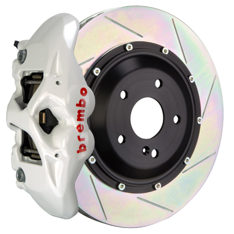 BRB Big Brake Kits - Brembo 06-09 997.1 GT3 Rear GT BBK 4 Piston Cast 380x28 2pc Rotor Slotted Type1-White