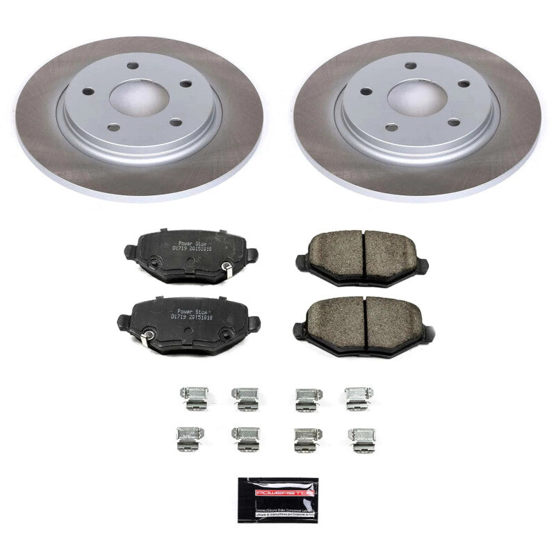 PSB Semi-Coated Rotor Kits - Power Stop 13-14 Volkswagen Routan Rear Semi-Coated Rotor Kit
