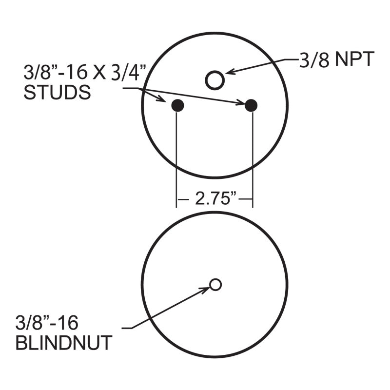 FIR Replacement Air Springs - Firestone Ride-Rite Replacement Air Helper Spring Rear 224C (W217606872)
