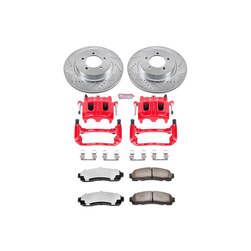 PSB Z36 Truck & Tow Kit w/Cals - Power Stop 02-05 Ford Explorer Front Z36 Truck & Tow Brake Kit w/Calipers