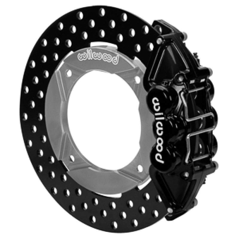WIL UTV Big Brake Kits - Wilwood 2019 Polaris Turbo UTV6 Rear Kit 11.25in Drilled - Black