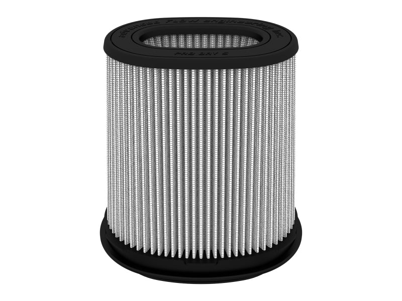 AFE Universal Pro Dry S Filter - aFe MagnumFLOW Air Filter ProDry S 6.75inX4.75in F x 8.25inX6.25in B (INV) x 7.25X5in T (INV) x 9in