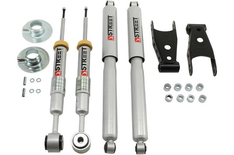 BT Lower Kit w SP Shocks - Belltech 09-13 Ford F150 (All Cabs) 4WD LOWERING KIT WITH SP SHOCKS (3in Rear Drop)