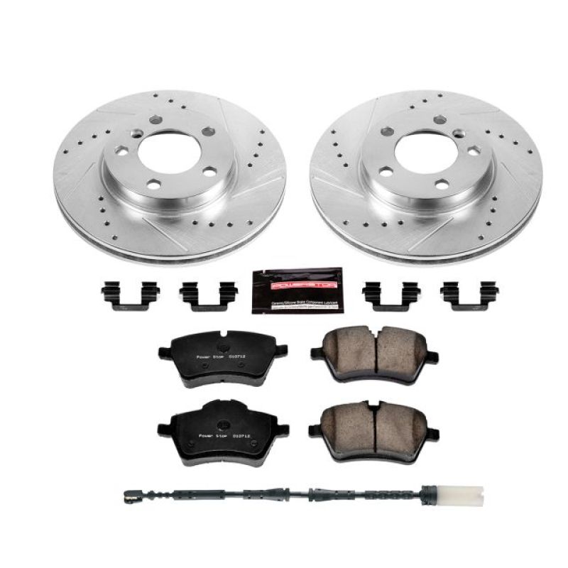 PSB Z23 Evolution Kit - Power Stop 11-16 Mini Cooper Countryman Front Z23 Evolution Sport Brake Kit