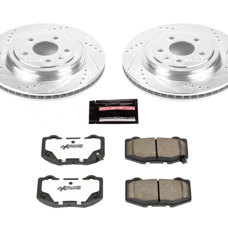PSB Z26 Street Warrior Kit - Power Stop 14-19 Chevrolet Corvette Rear Z26 Street Warrior Brake Kit
