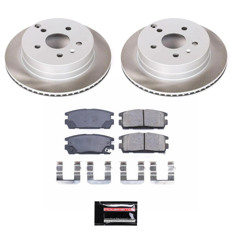 PSB Semi-Coated Rotor Kits - Power Stop 10-17 GMC Terrain Rear Semi-Coated Rotor Kit