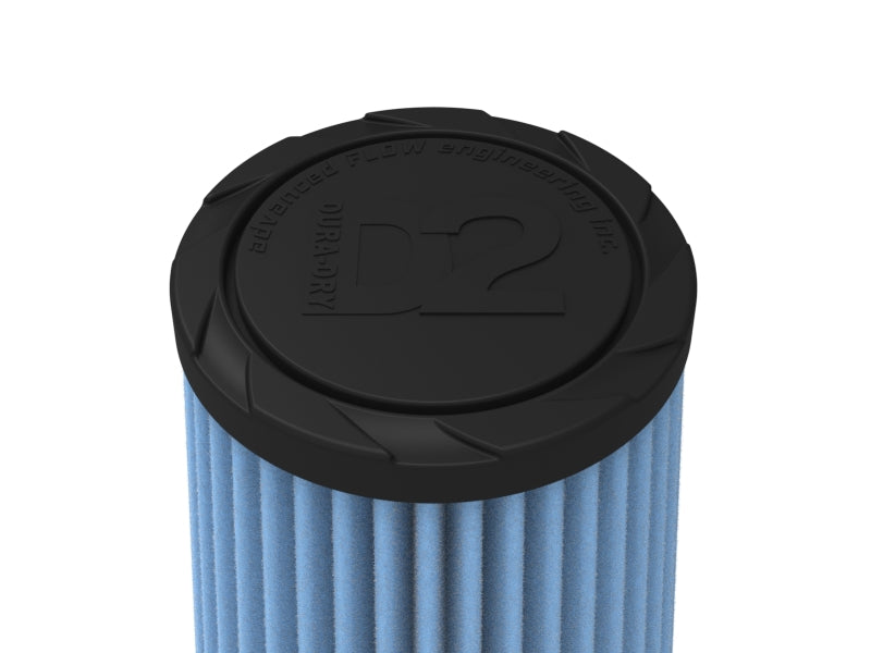 AFE Universal D2 Dura Dry Air Filter - aFe POWER Universal Clamp-On Air Filter / D2 Dura-Dry Media 2-1/2in F x 5in B x 3-1/2in T x 7inH