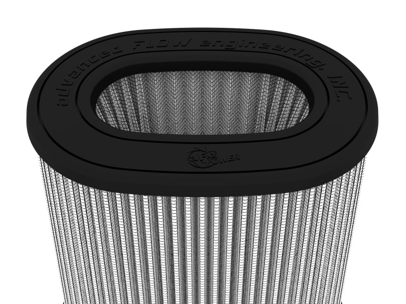 AFE Universal Pro Dry S Filter - aFe MagnumFLOW Air Filter PDS A/F (6x4)F x (8-1/4x6-1/4)B x (7-1/4x5)T x 9in H