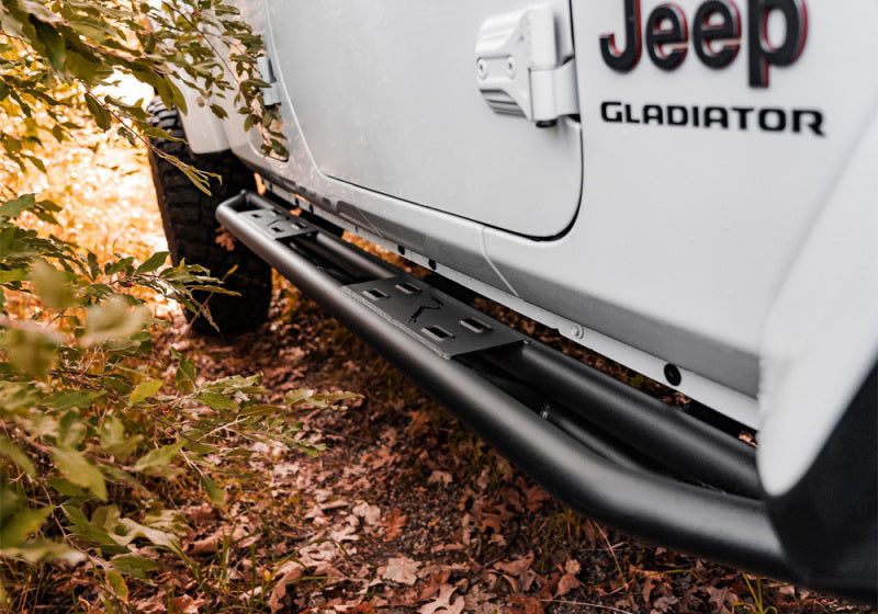 RAM Side Steps - Rampage 20-22 Jeep Gladiator SRS Sidebar Rock Crawler Steps - Black