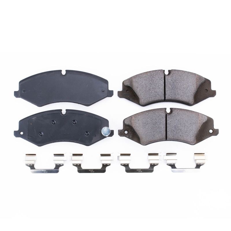 PSB Z17 Evolution Brake Pads - Power Stop 2017 Land Rover Discovery Front Z17 Evolution Ceramic Brake Pads w/Hardware