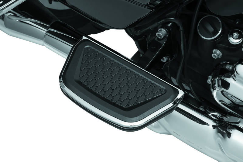 KUR Mini Boards B - Kuryakyn Hex Passenger Board Inserts Chrome