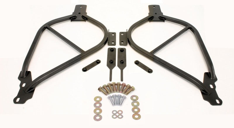 BMR Subframe Connectors - BMR 14-17 Chevy SS Bolt-On Subframe Connectors - Black Hammertone