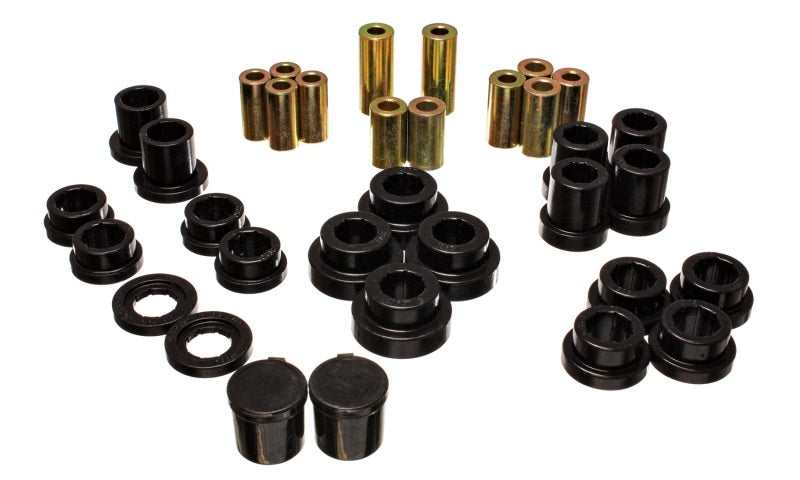 ES Cntrl Arm Bushings - Black - Energy Suspension 00-09 Honda S2000 Black Rear End Control Arm Bushing Set