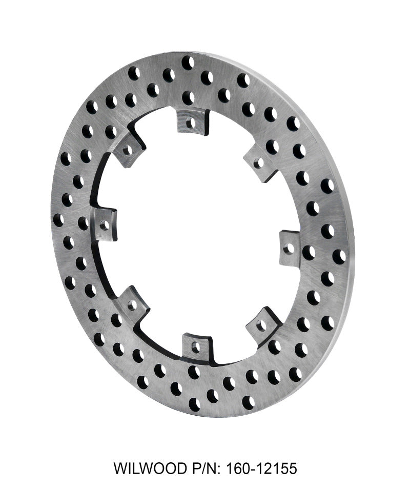 WIL Rotors - Wilwood Rotor-SuperAlloy-Rear Drag-Drilled 11.44 x .350 - 8 on 7.00in