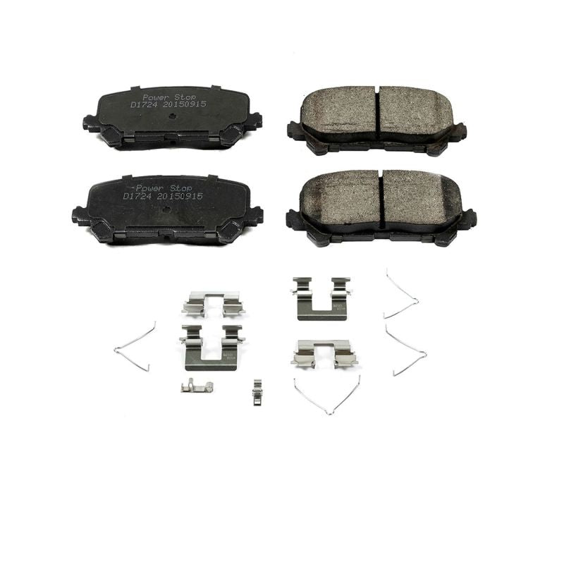 PSB Z17 Evolution Brake Pads - Power Stop 14-16 Acura MDX Rear Z17 Evolution Ceramic Brake Pads w/Hardware