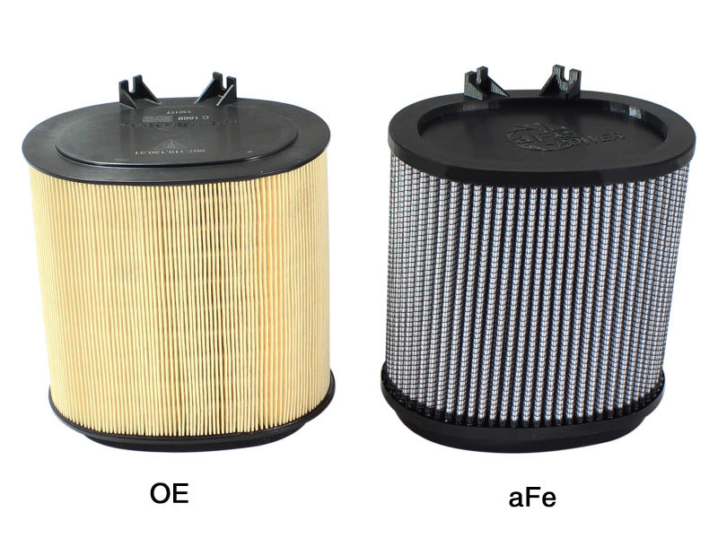 AFE Pro-5 R Direct Fit Filter - aFe MagnumFLOW OE Replacement Pro DRY S Air Filters 09-12 Porsche 911 (977.2) H6 3.6L/3.8L