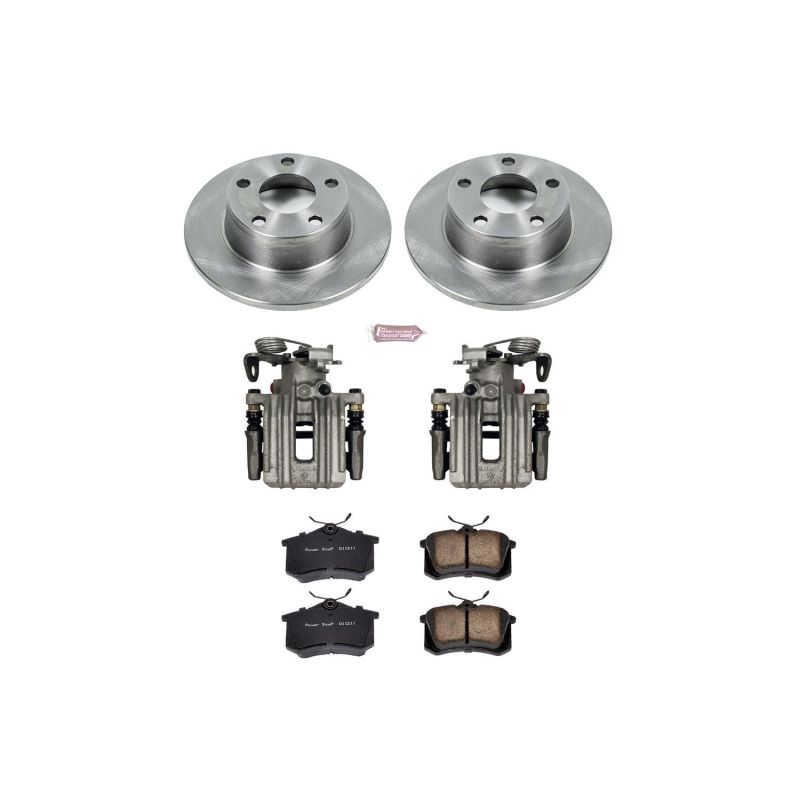 PSB Autospecialty Kit w/Cals - Power Stop 99-04 Audi A6 Quattro Rear Autospecialty Brake Kit w/Calipers