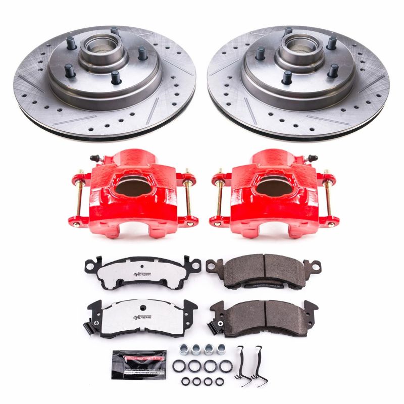 PSB Z26 Street Warrior Kit - Power Stop 78-81 Pontiac Catalina Front Z26 Street Kit w/Cals