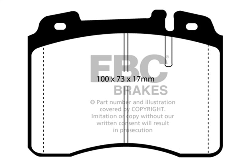 EBC Redstuff Brake Pad Sets - EBC 92-96 Ferrari 512TR 5.0 Redstuff Front Brake Pads