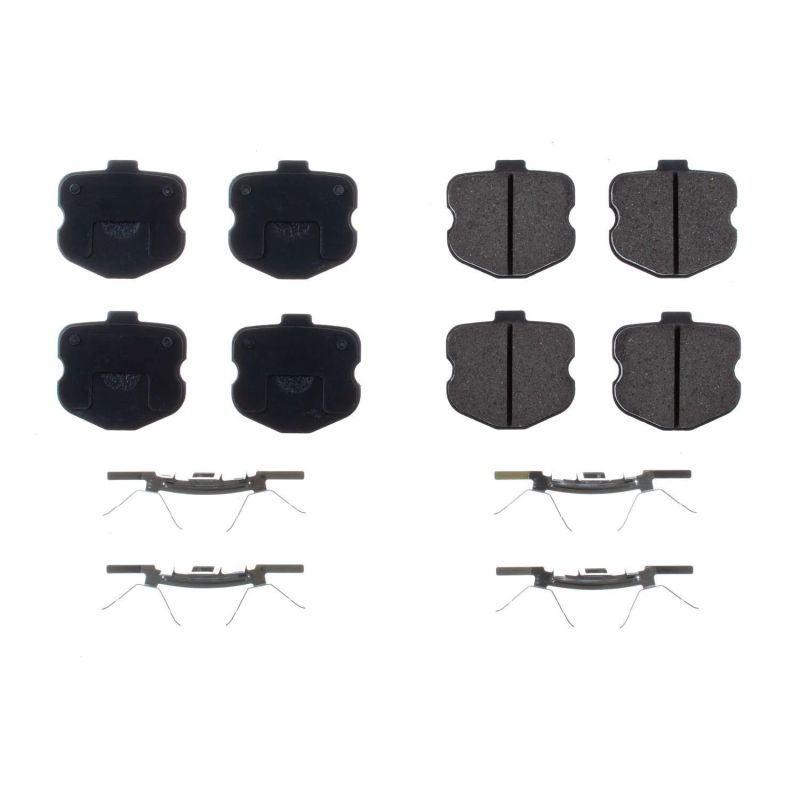 PSB Z17 Evolution Brake Pads - Power Stop 06-13 Chevrolet Corvette Rear Z17 Evolution Ceramic Brake Pads w/Hardware