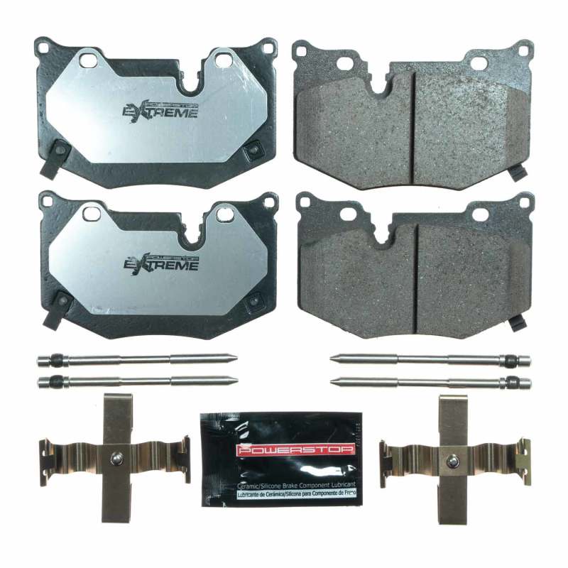 PSB Z26 Extreme Brake Pads - Power Stop 2020 Chevrolet Corvette C8 Z51 Rear Z26 Extreme Street Brake Pads w/Hardware