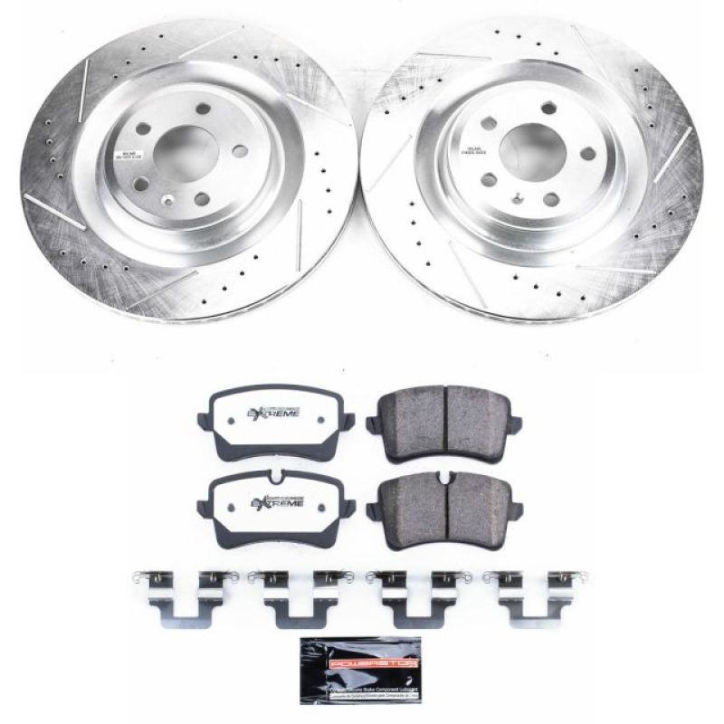 PSB Z26 Street Warrior Kit - Power Stop 16-18 Audi A7 Quattro Rear Z26 Street Warrior Brake Kit
