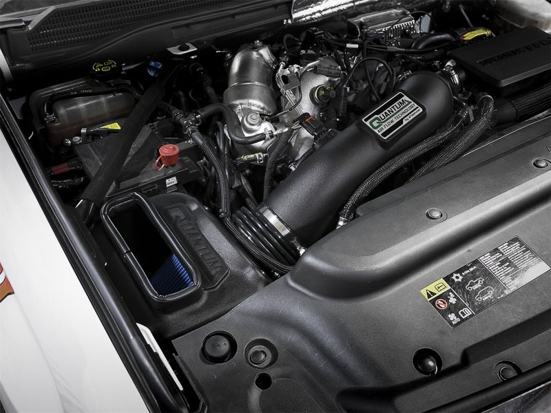 AFE Quantum Intakes - aFe Quantum Pro 5R Cold Air Intake System 17-18 GM/Chevy Duramax V6-6.6L L5P - Oiled