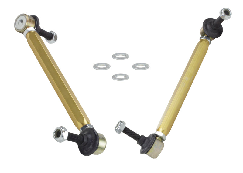WL Sway Bar Links - Whiteline 02-06 Mini Cooper S Front Swaybar link kit-Adjustable ball end links