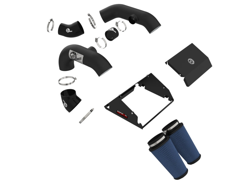 AFE Rapid Induction Stage-2 Cold Air Intakes - aFe Rapid Induction Pro 5R Cold Air Intake System 21-22 Ford F-150 Raptor V6-3.5L (tt)